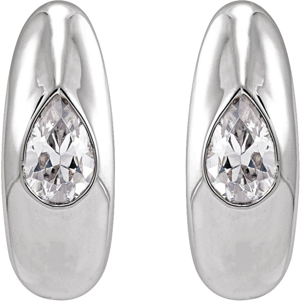 Accented Hoop Earrings