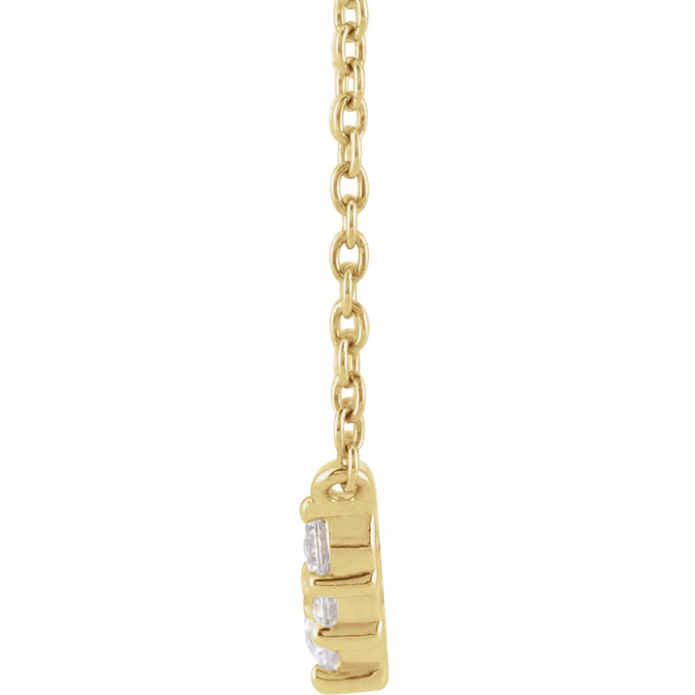 Lab-Grown Diamond Graduated Necklace