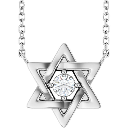 Star of David Necklace or Center