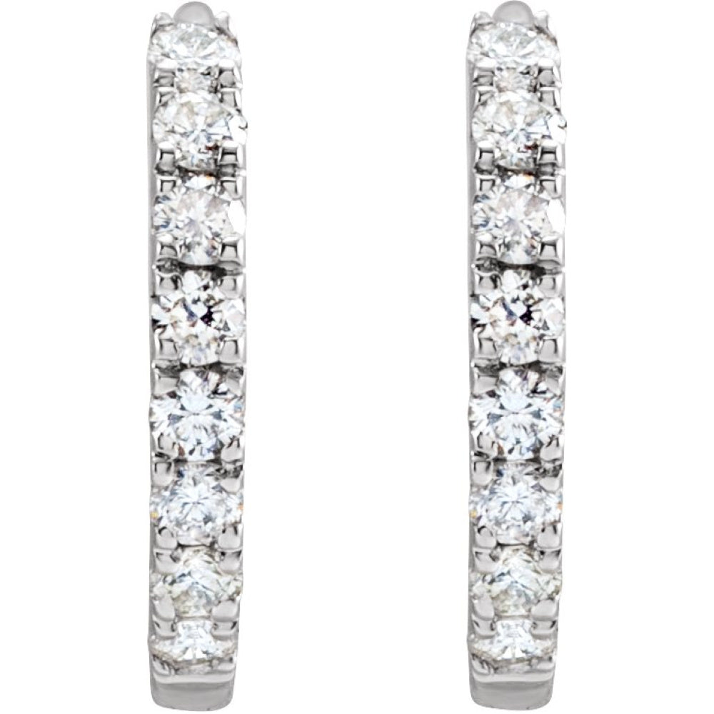 Lab-Grown Diamond Hoop Earrings