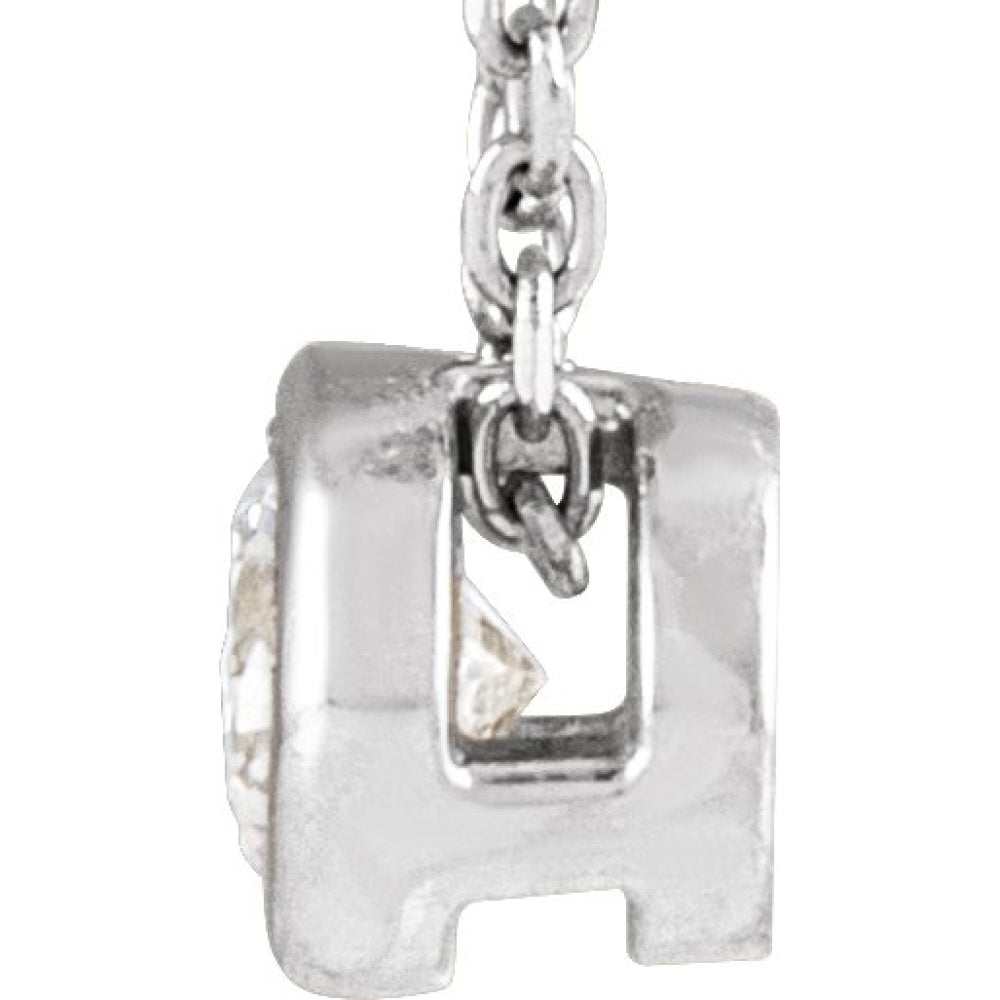 Solitaire Bezel-Set Necklace
