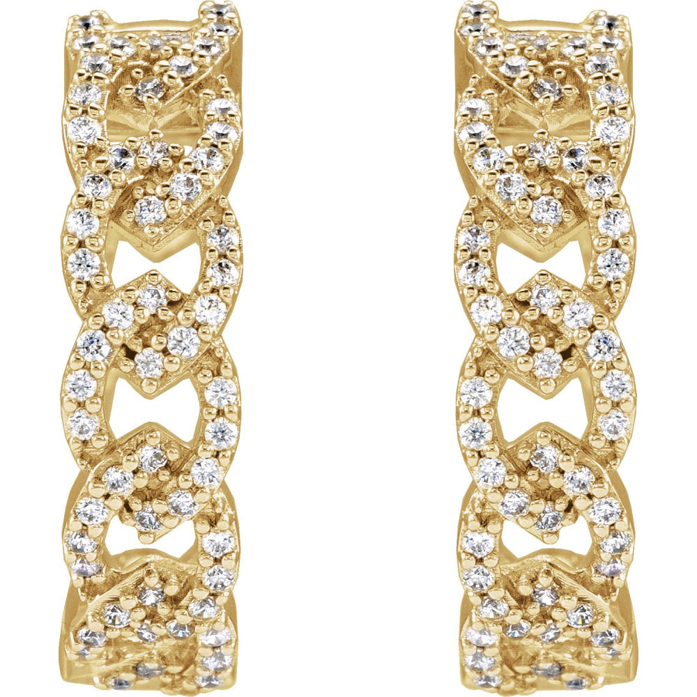 Lab-Grown Diamond Hoop Earrings