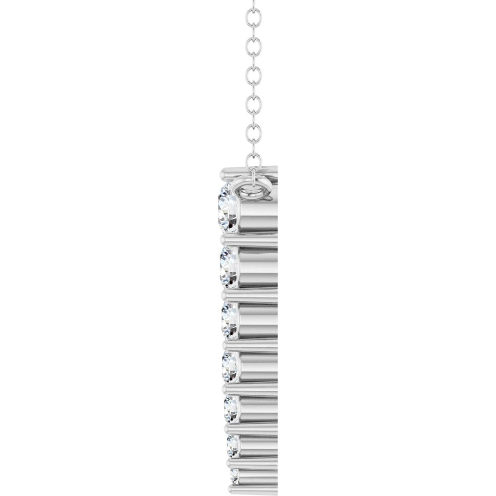 Accented Graduated Bar Necklace or Center