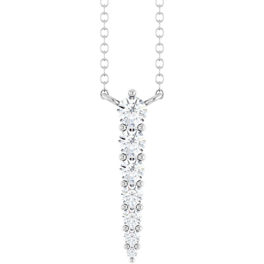 Accented Graduated Bar Necklace or Center