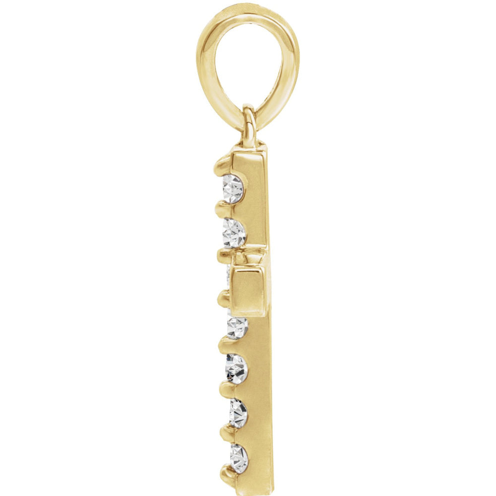 Accented Cross Necklace or Pendant
