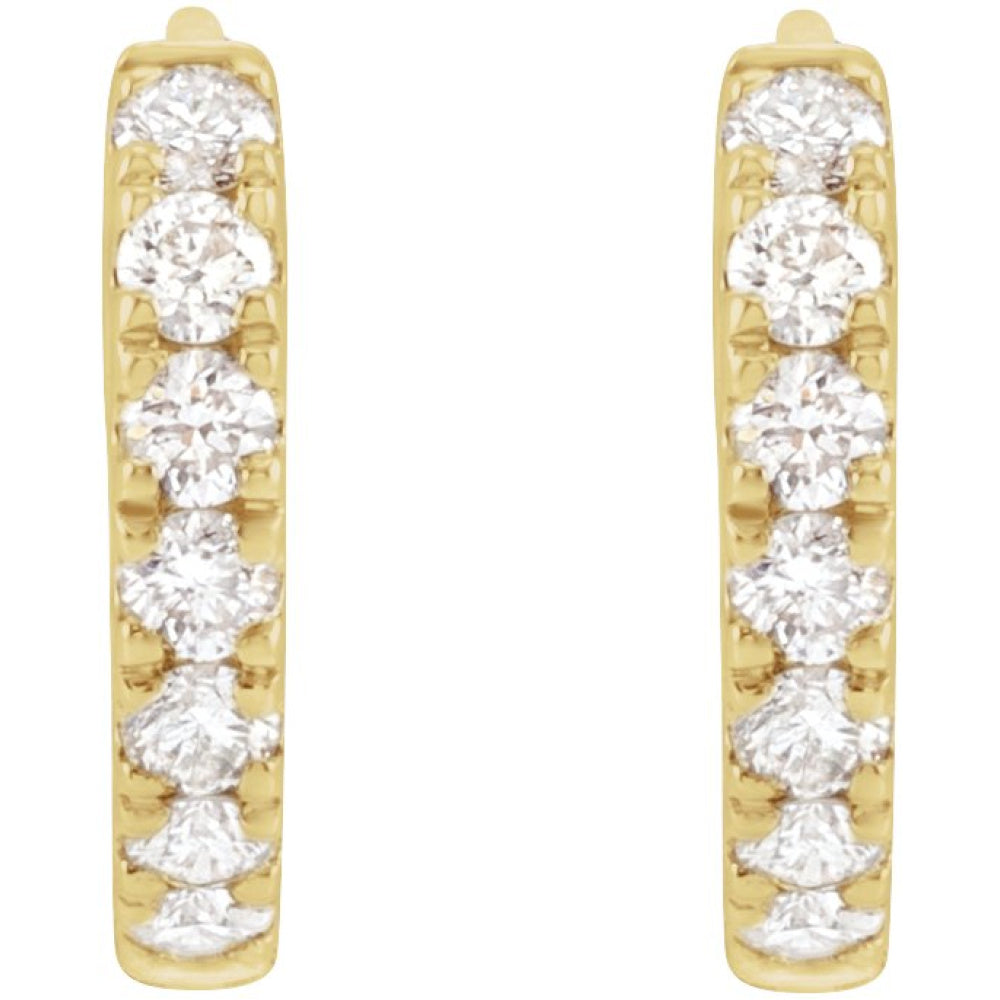 Lab-Grown Diamond Hoop Earrings