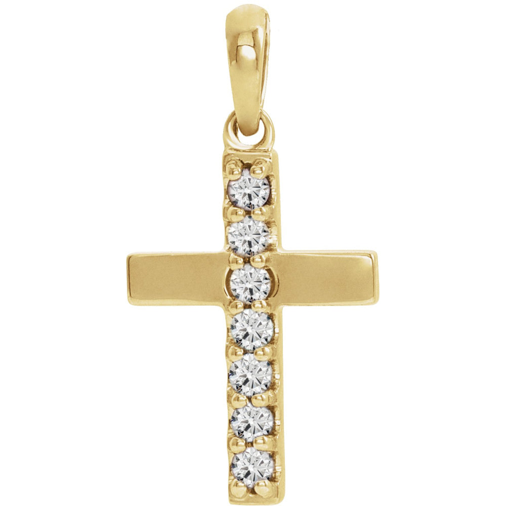 Accented Cross Necklace or Pendant
