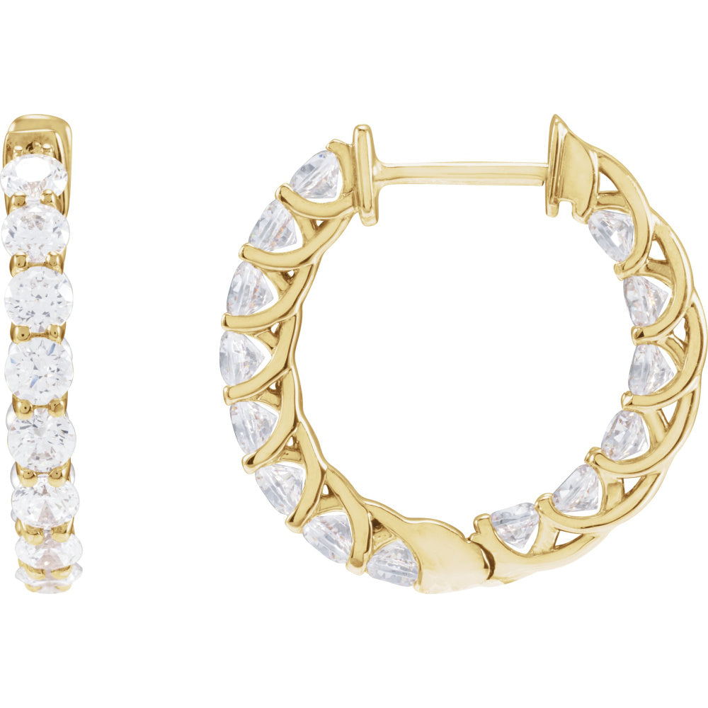 Inside-Outside Hoop Earrings