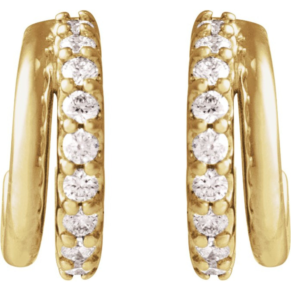 Accented Hoop Earrings