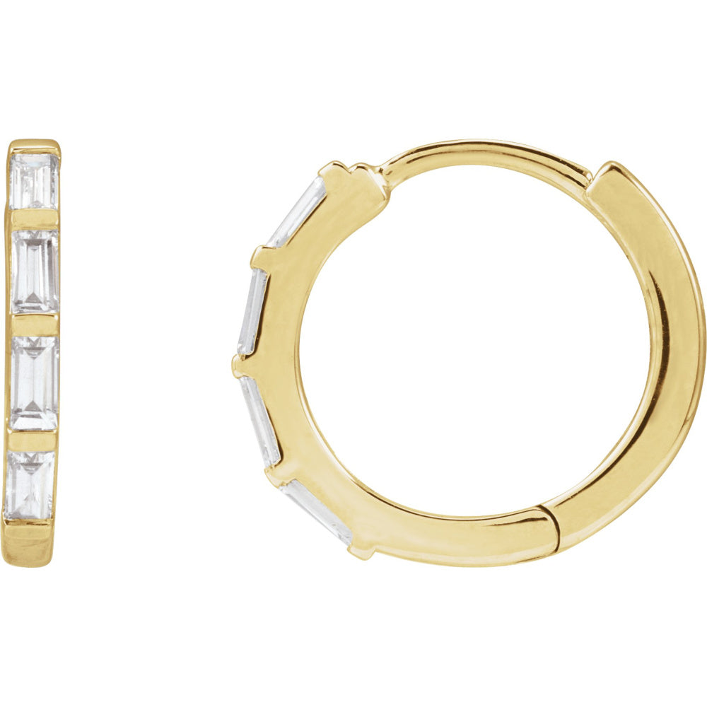 Lab-Grown Diamond Hoop Earrings