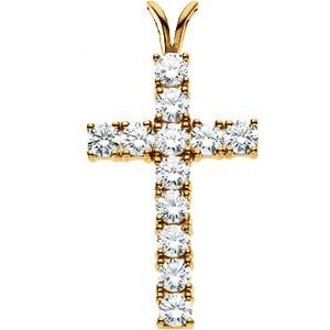 Accented Cross Pendant
