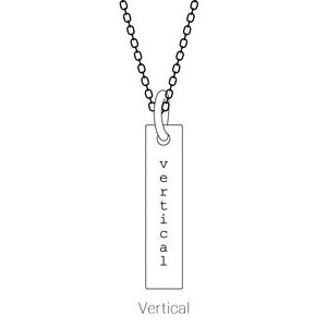 Engravable Bar Necklace or Pendant
