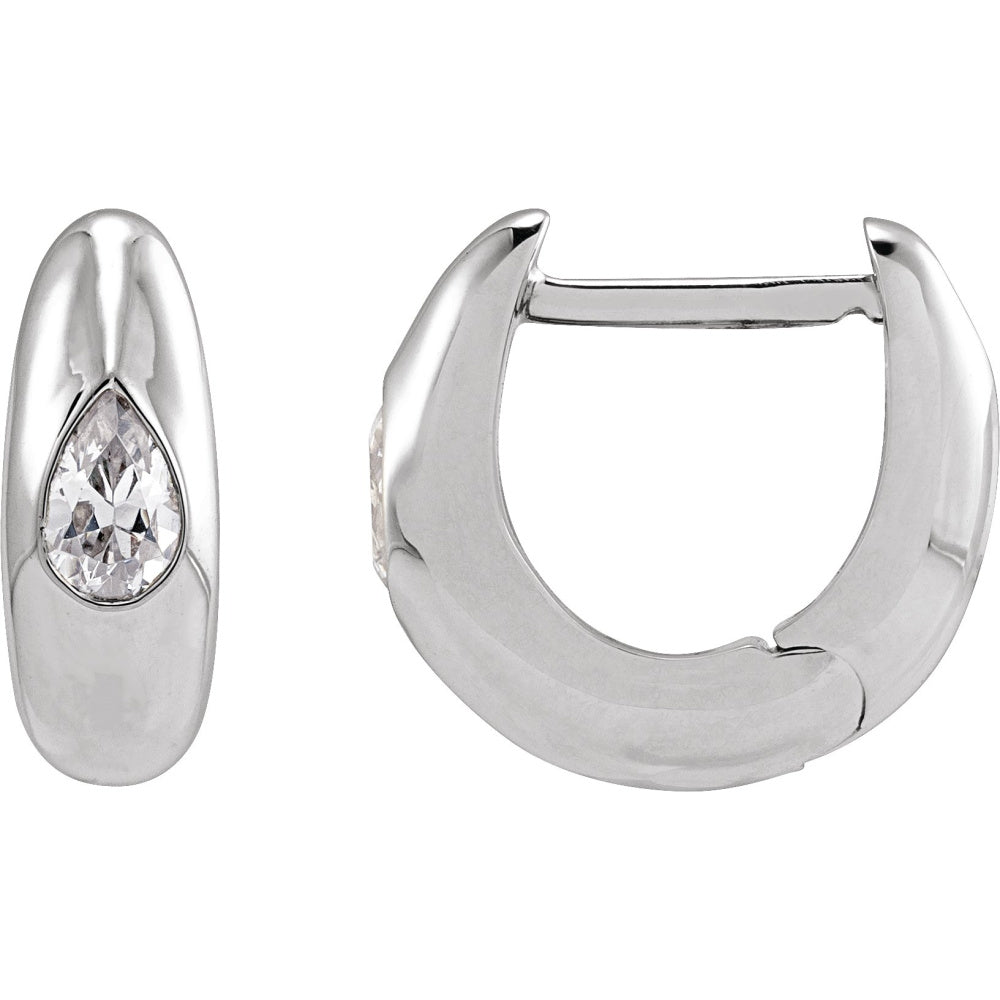 Accented Hoop Earrings