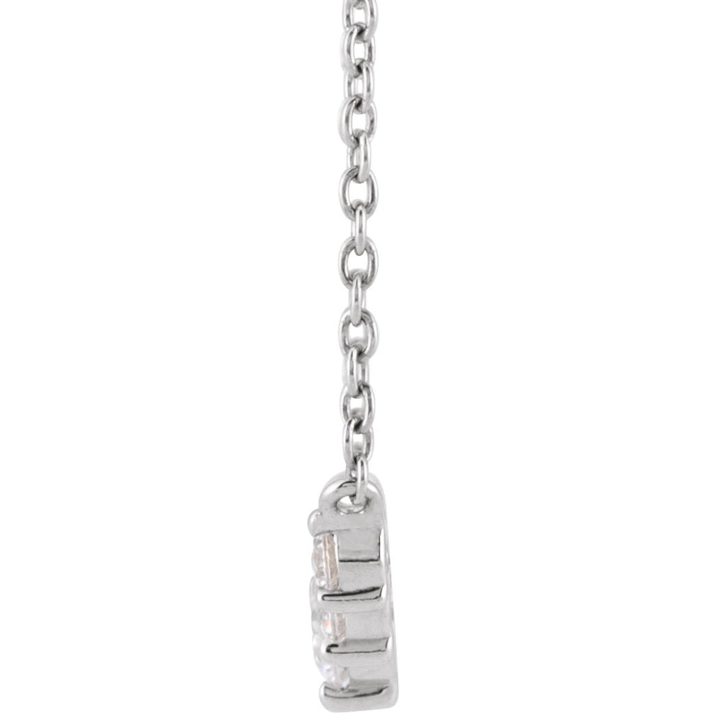 Lab-Grown Diamond Graduated Necklace