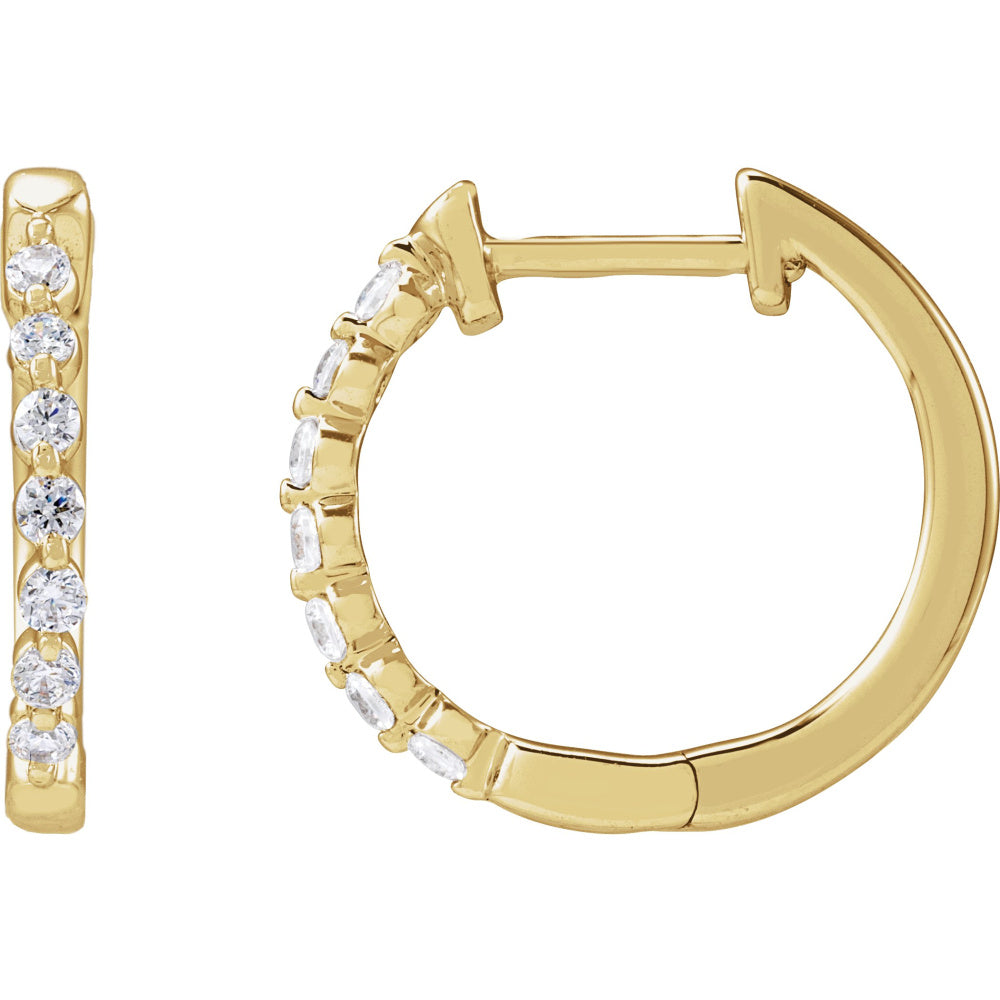 Lab-Grown Diamond Hoop Earrings