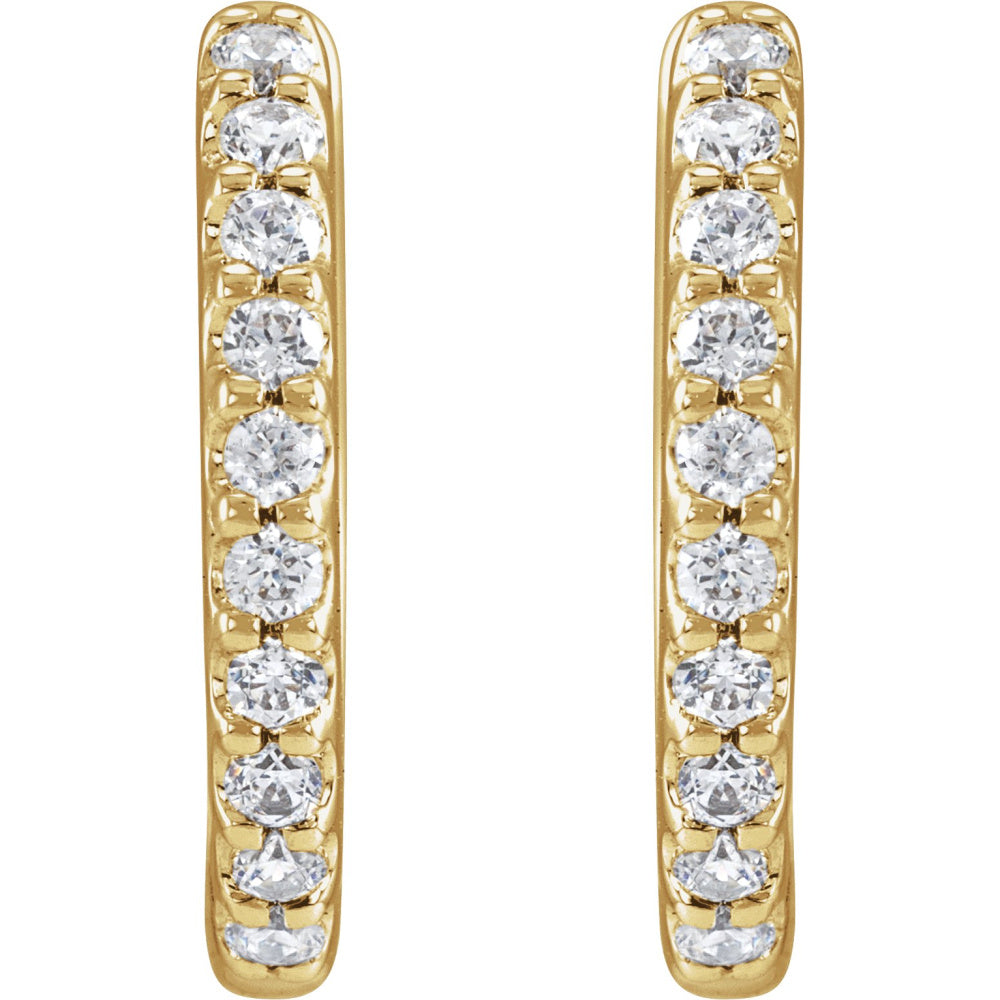 Accented Huggie Earrings