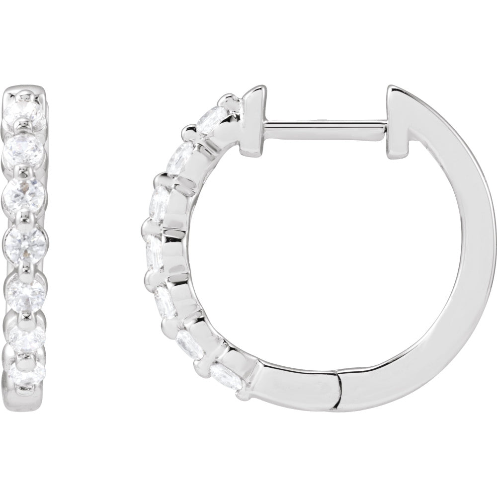 Lab-Grown Diamond Hoop Earrings