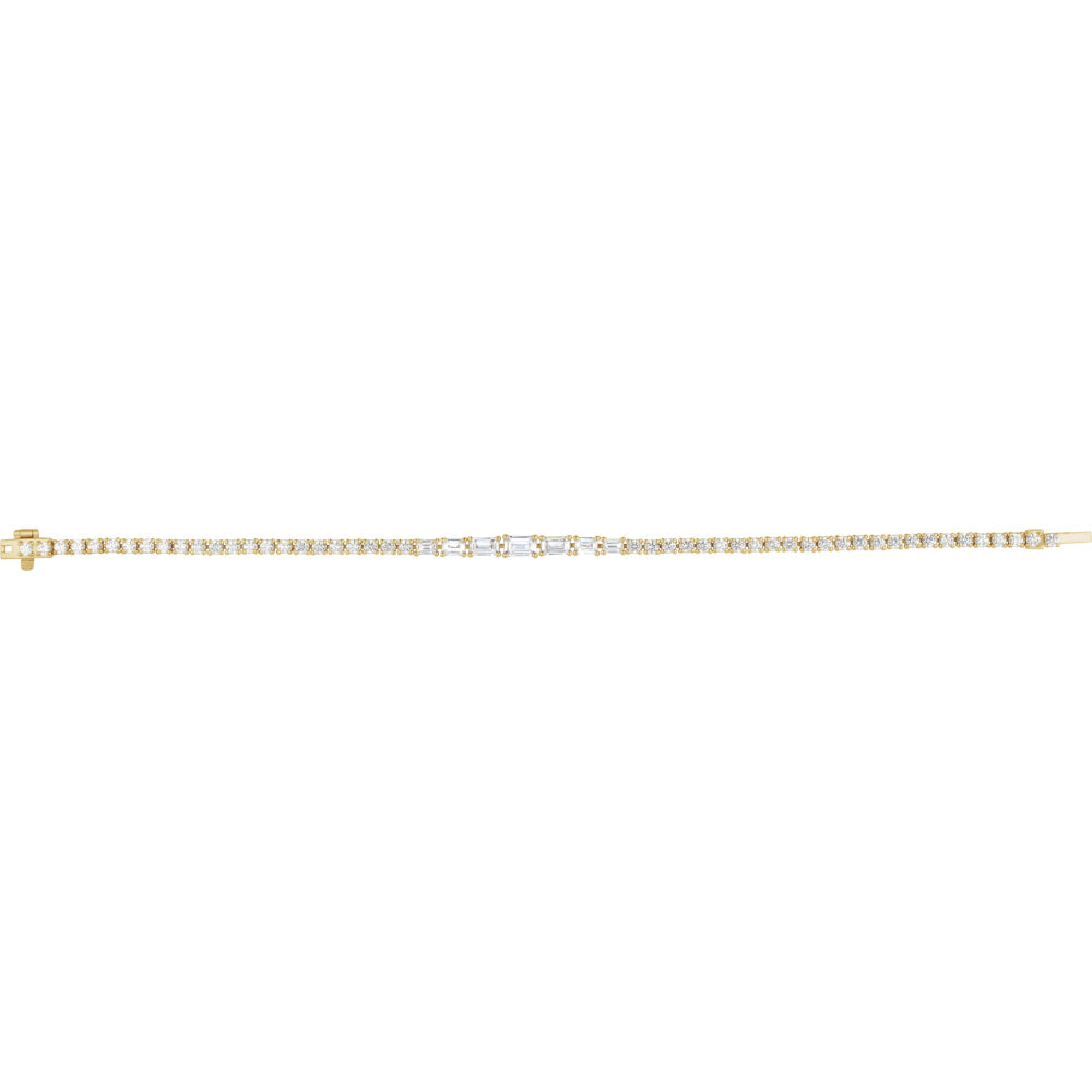 Lab-Grown Diamond Line Bracelet