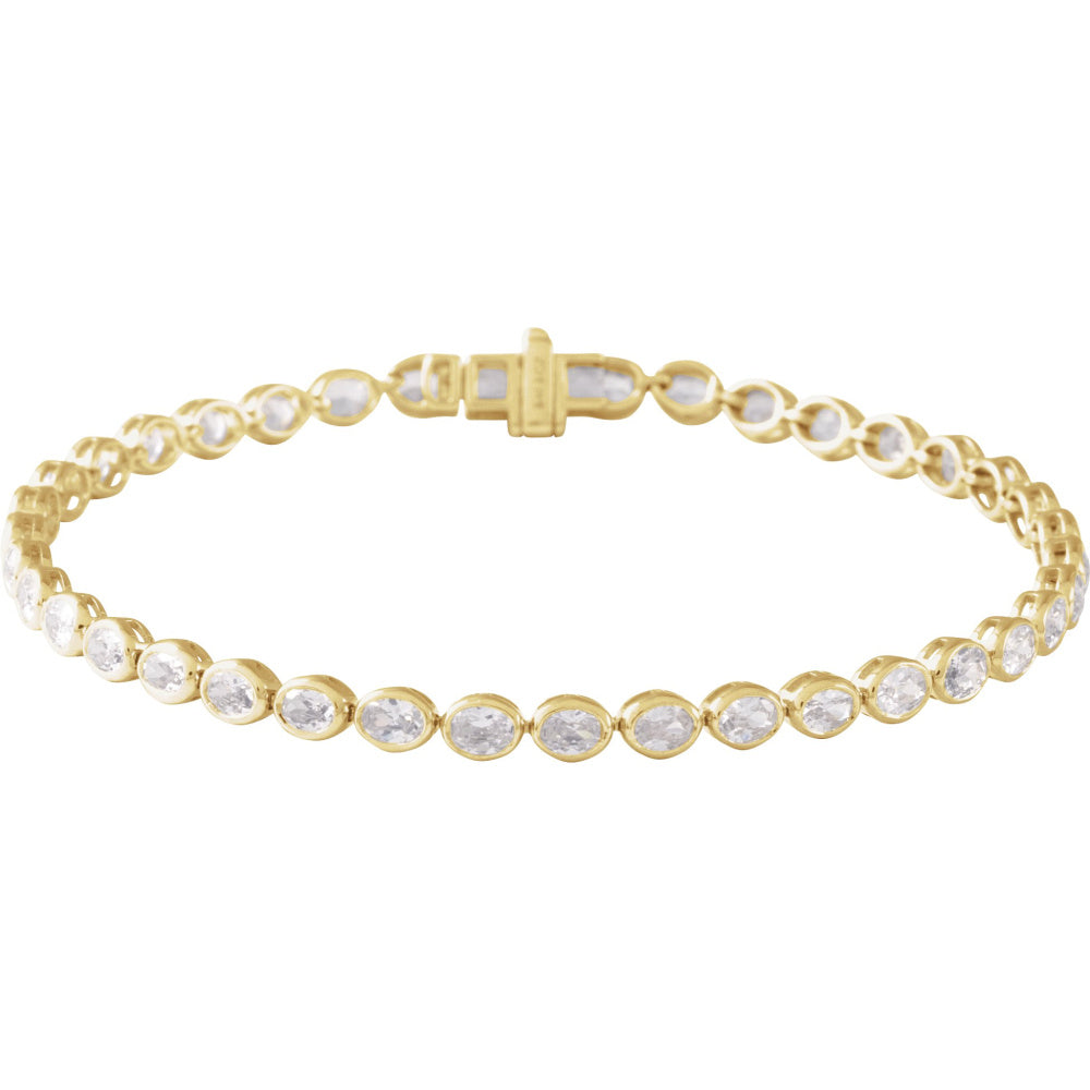 Lab-Grown Diamond Line Bracelet
