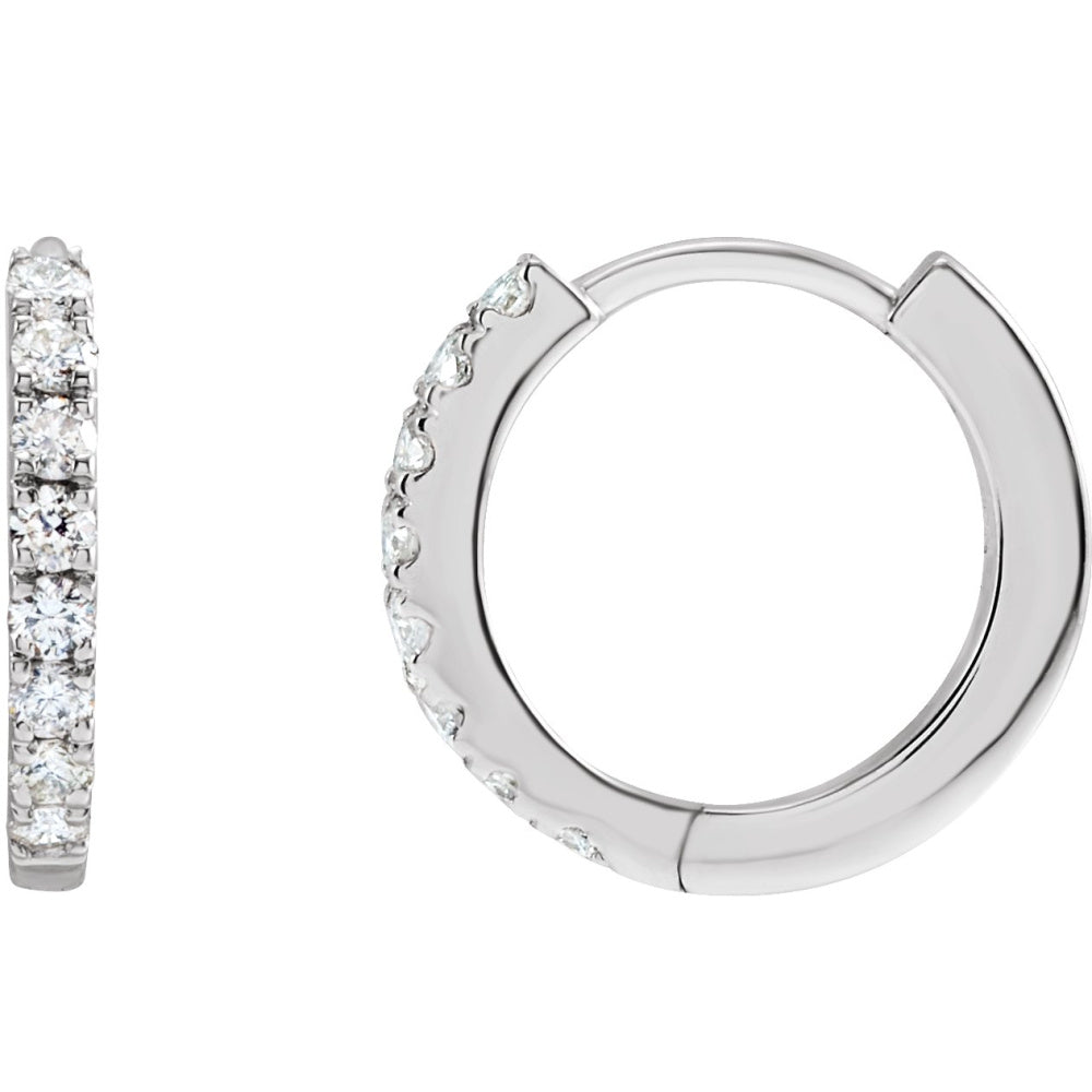 Lab-Grown Diamond Hoop Earrings