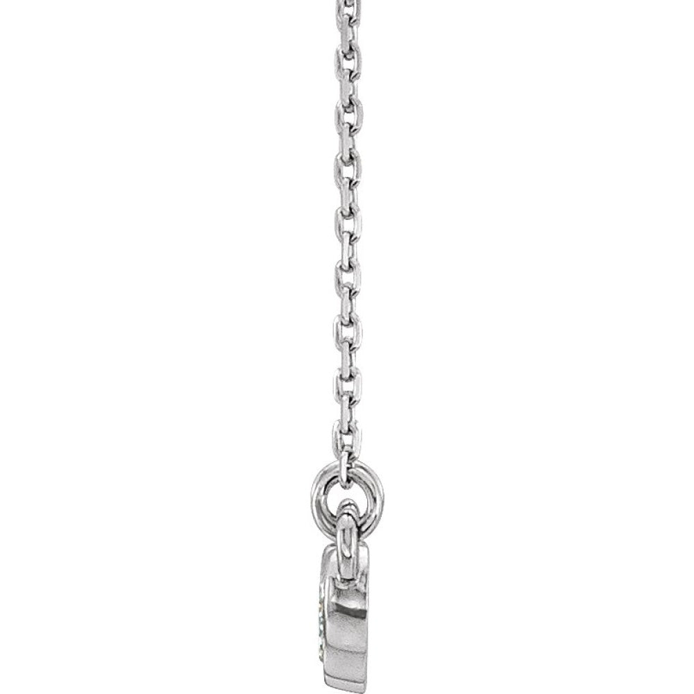 Five-Stone Bezel-Set Necklace or Center