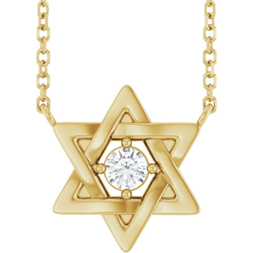 Star of David Necklace or Center