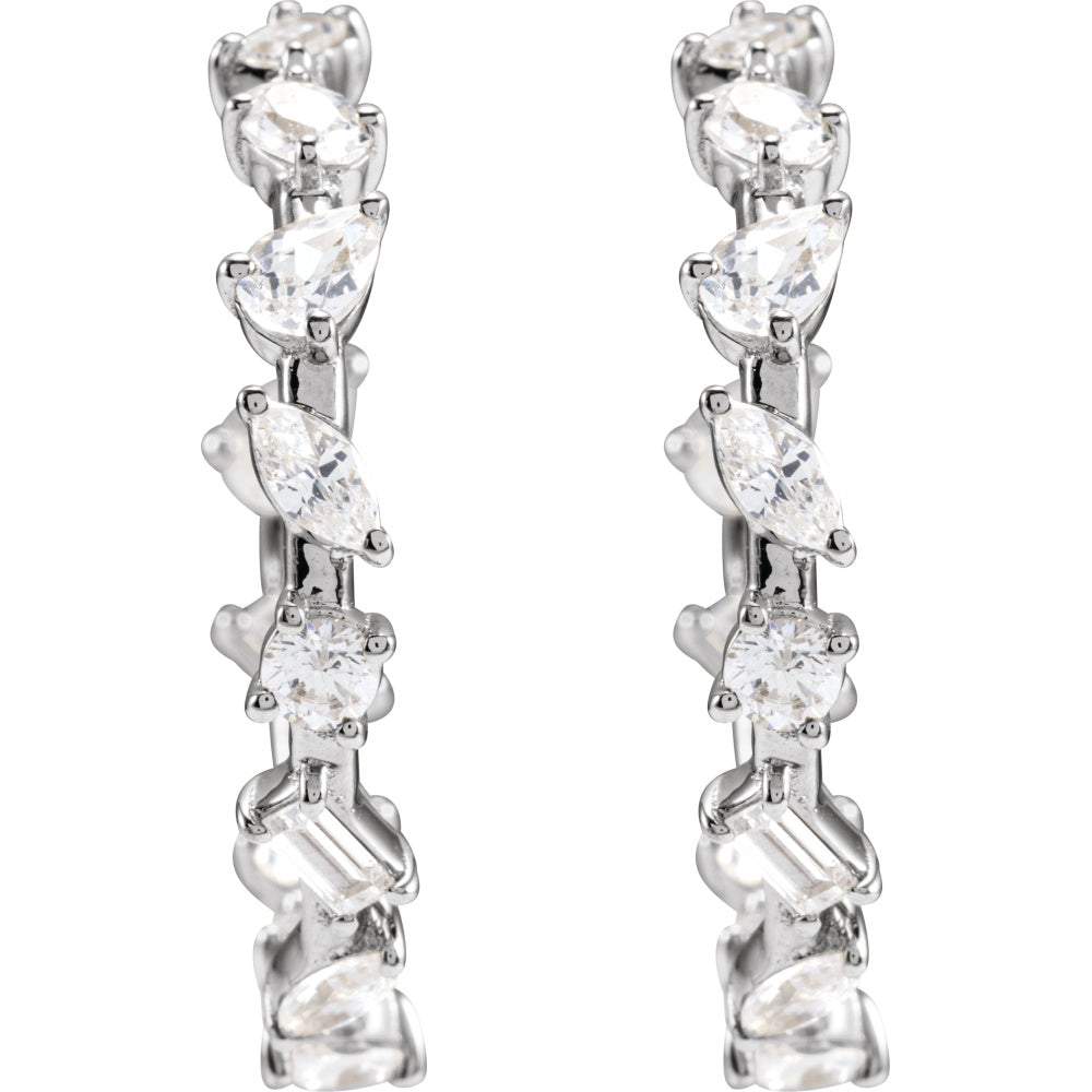 Lab-Grown Diamond Hoop Earrings