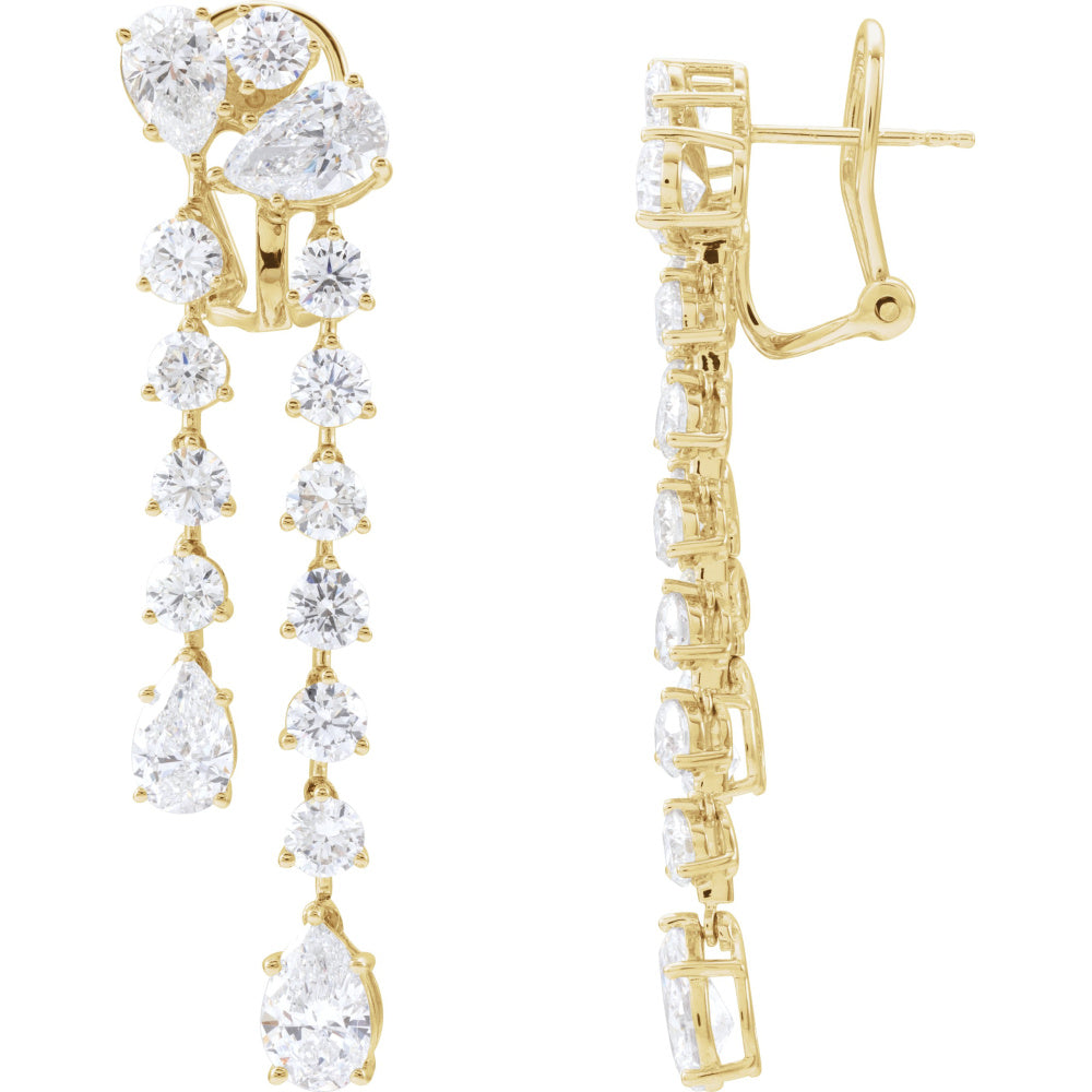 Lab-Grown Diamond Dangle Earrings