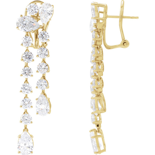 Lab-Grown Diamond Dangle Earrings