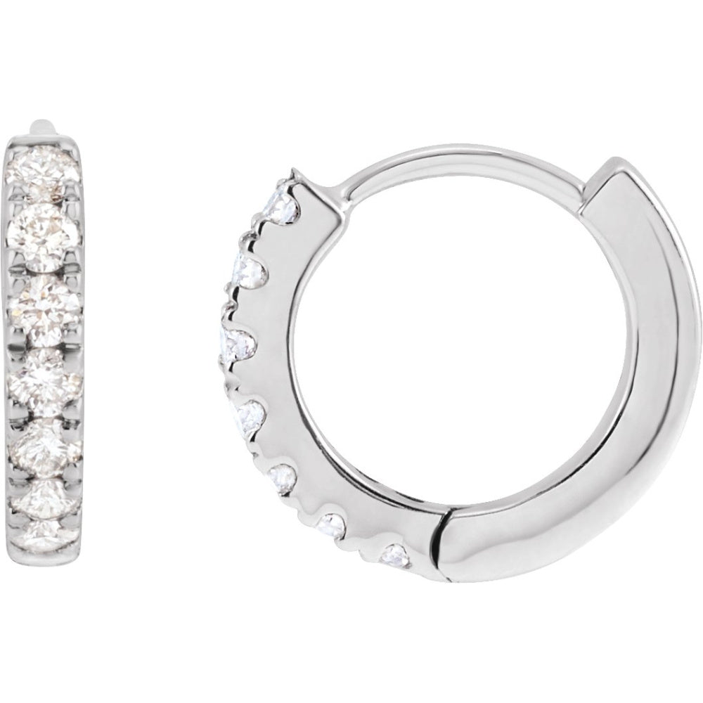 Lab-Grown Diamond Hoop Earrings