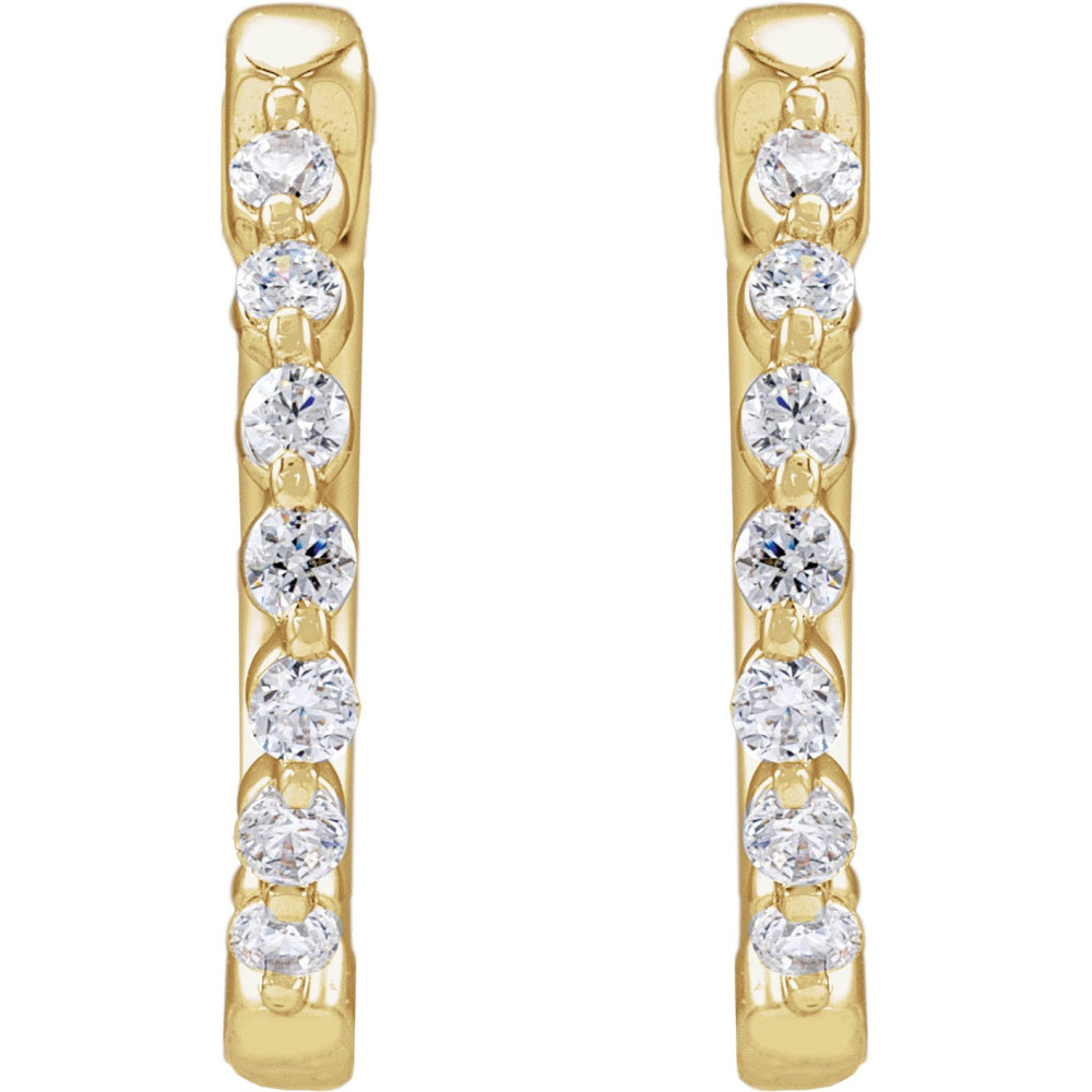 Lab-Grown Diamond Hoop Earrings