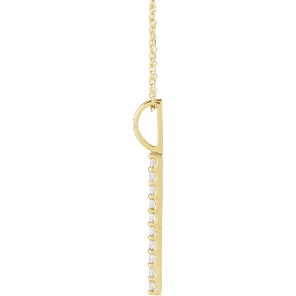 Vertical Bar Necklace or Charm/Pendant
