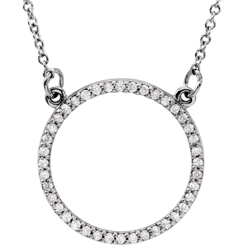 Petite Circle Necklace or Center