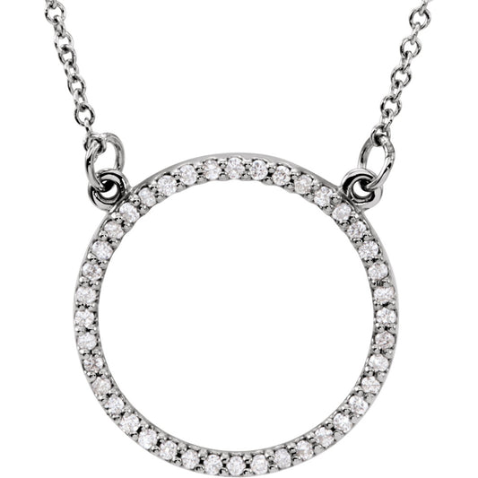 Petite Circle Necklace or Center