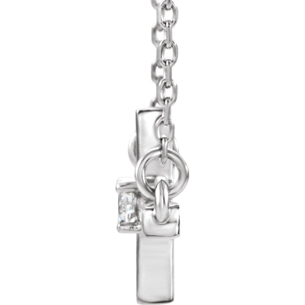 Sideways Cross Necklace or Center