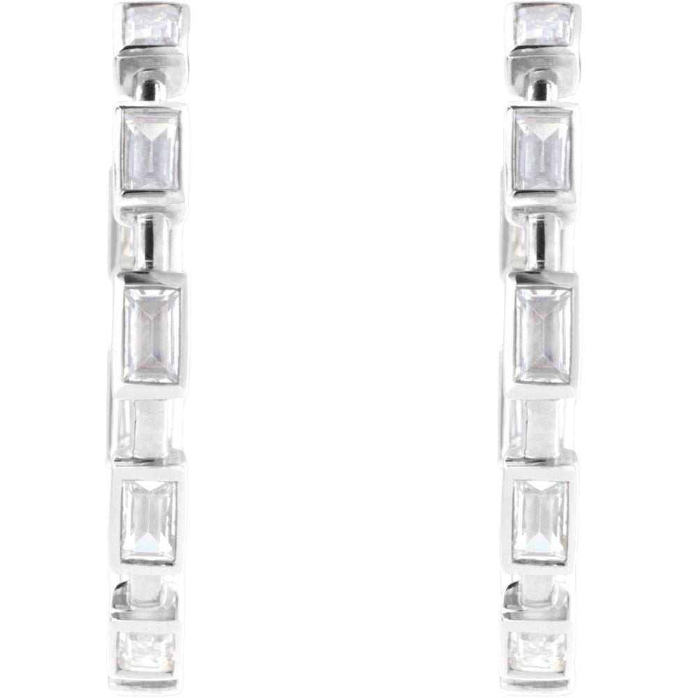 Lab-Grown Diamond Hoop Earrings