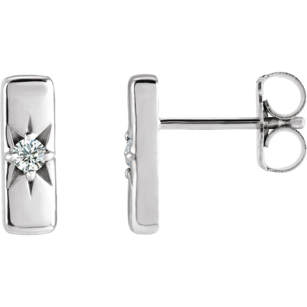 Accented Bar Earrings