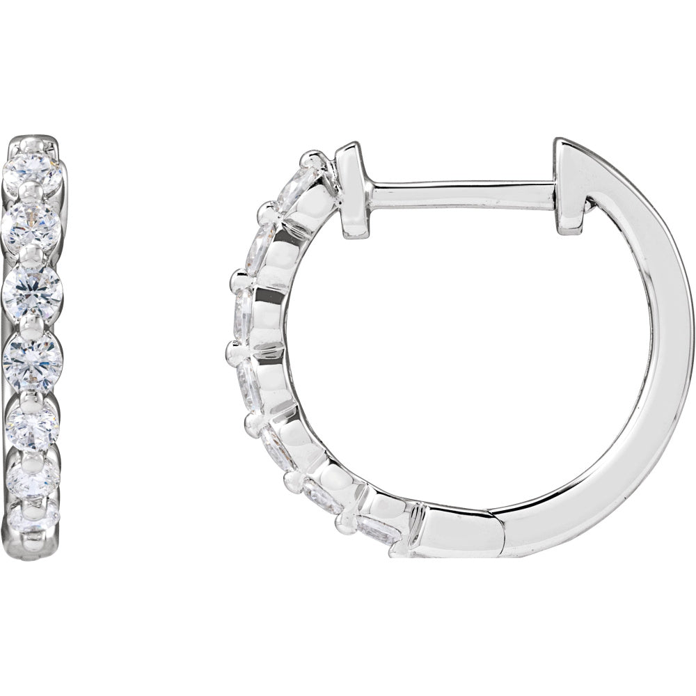 Lab-Grown Diamond Hoop Earrings