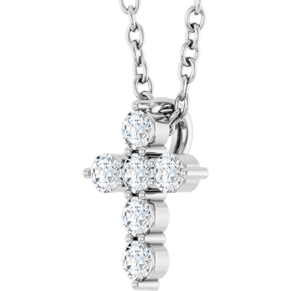 Accented Cross Necklace or Pendant