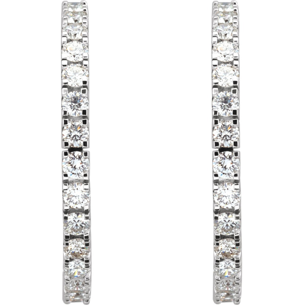 Accented Hoop Earrings