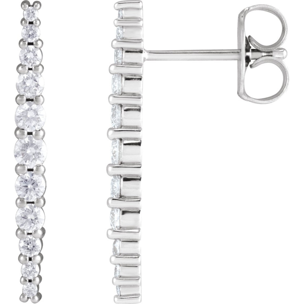 Accented Bar Earrings