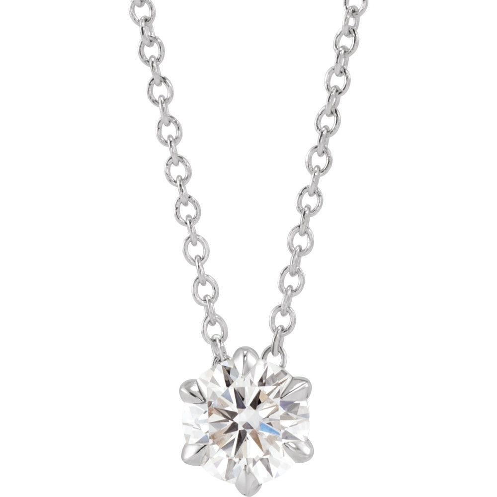 Solitaire Necklace or Slide Pendant