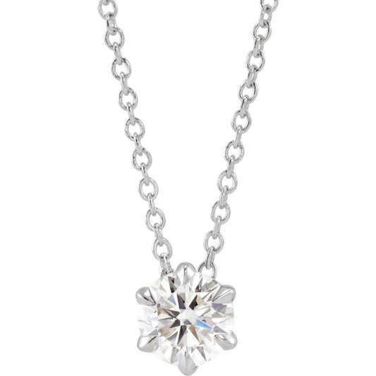 Solitaire Necklace or Slide Pendant