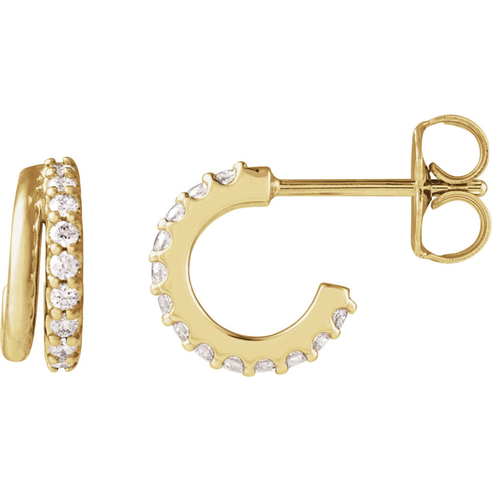 Accented Hoop Earrings
