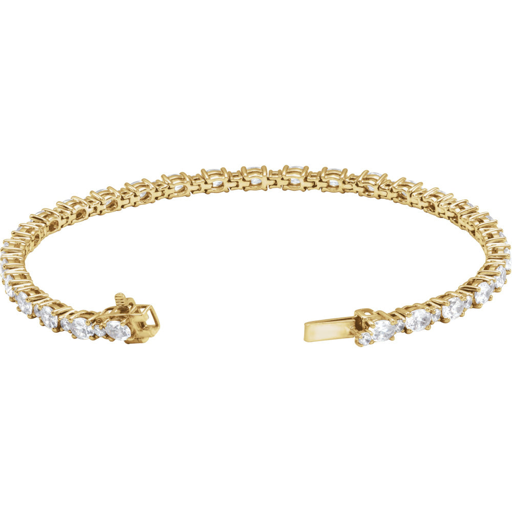 Lab-Grown Diamond Line Bracelet