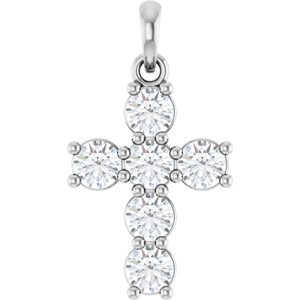 Accented Cross Pendant