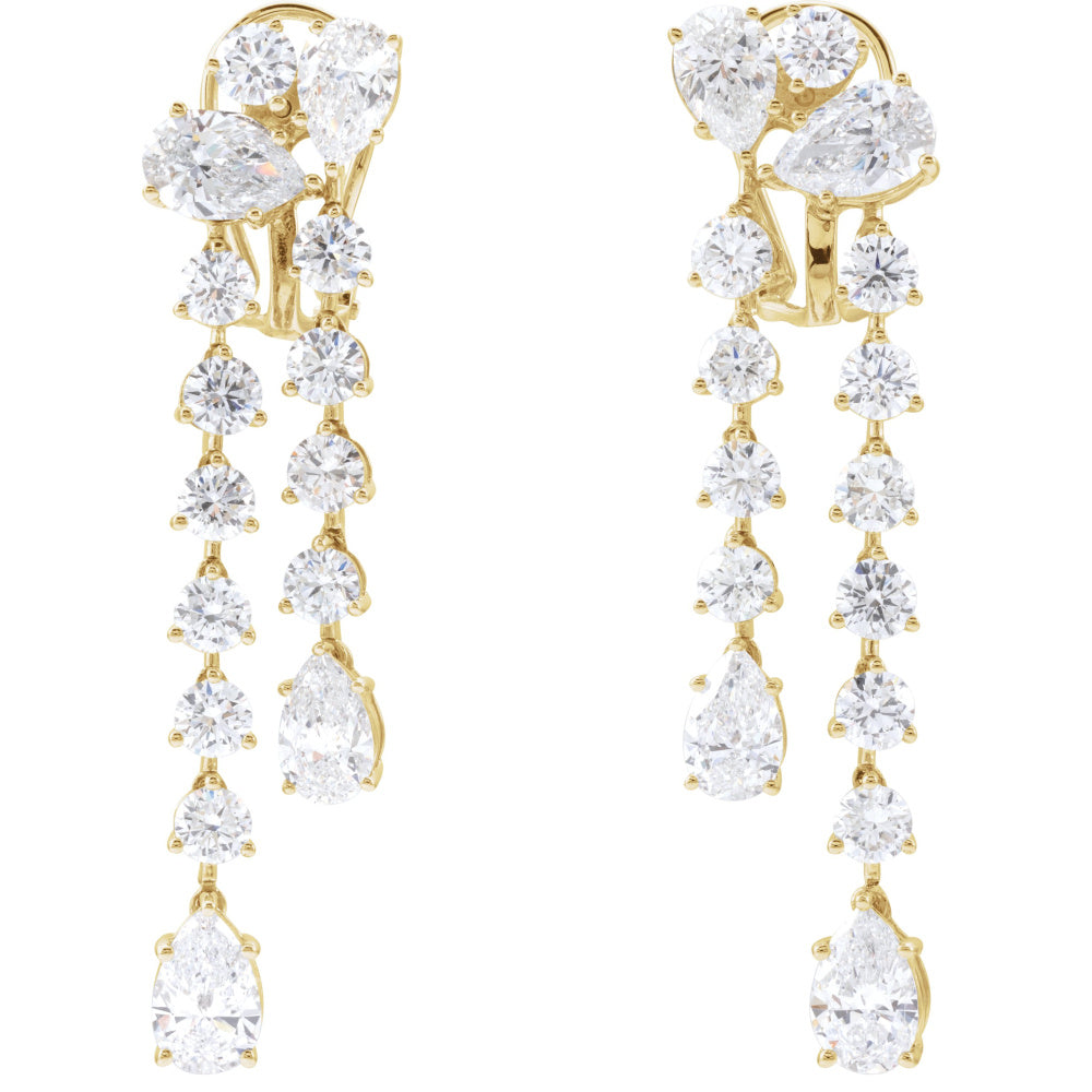 Lab-Grown Diamond Dangle Earrings