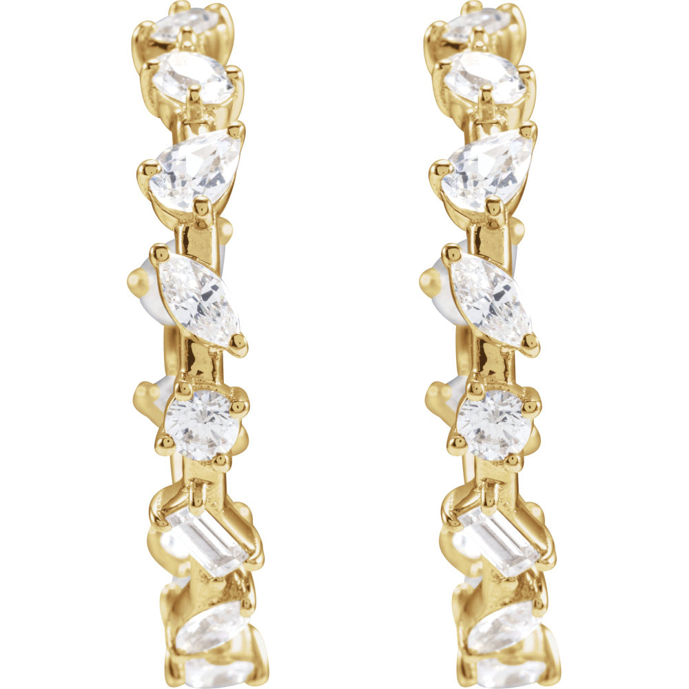 Lab-Grown Diamond Hoop Earrings