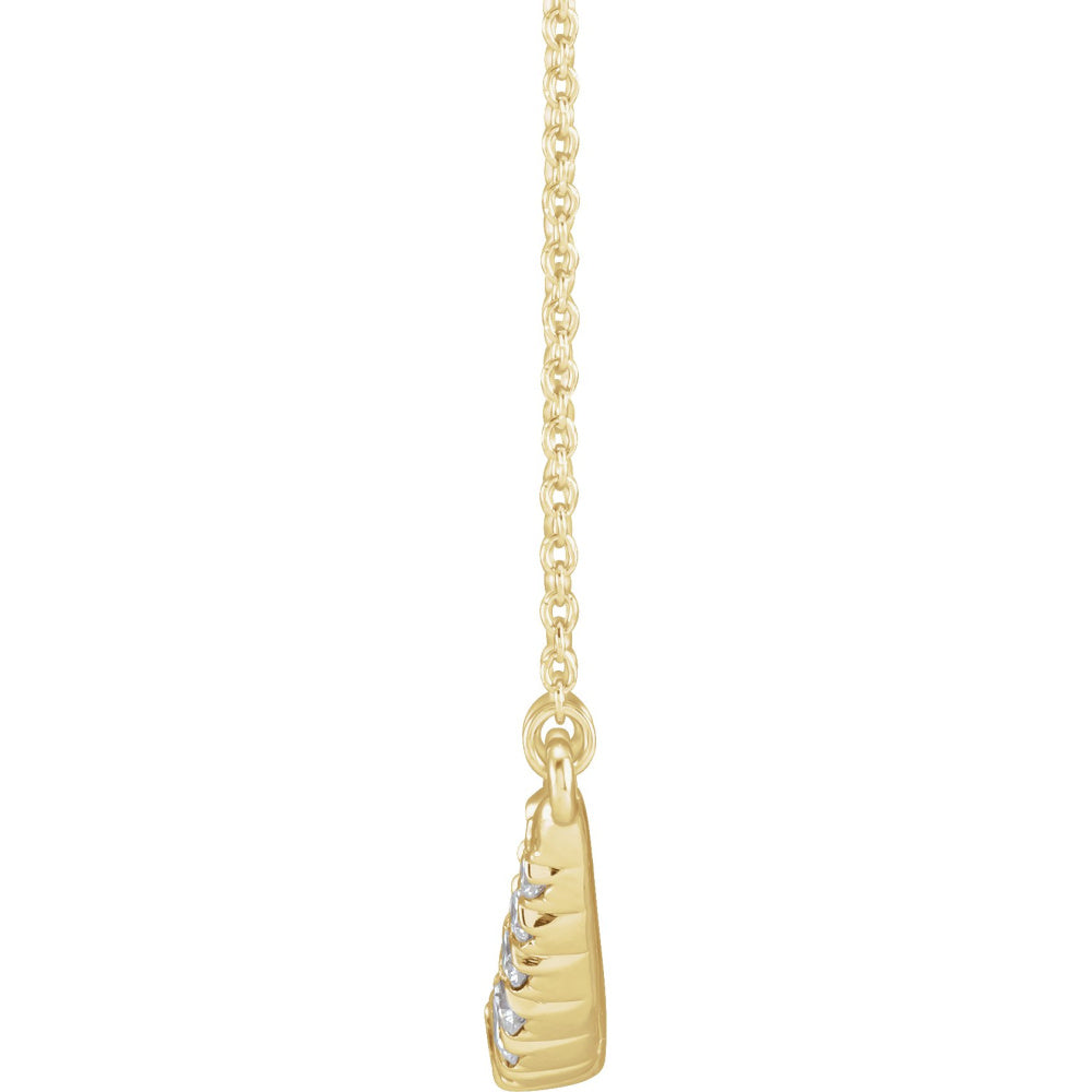 Lab-Grown Diamond Bar Necklace