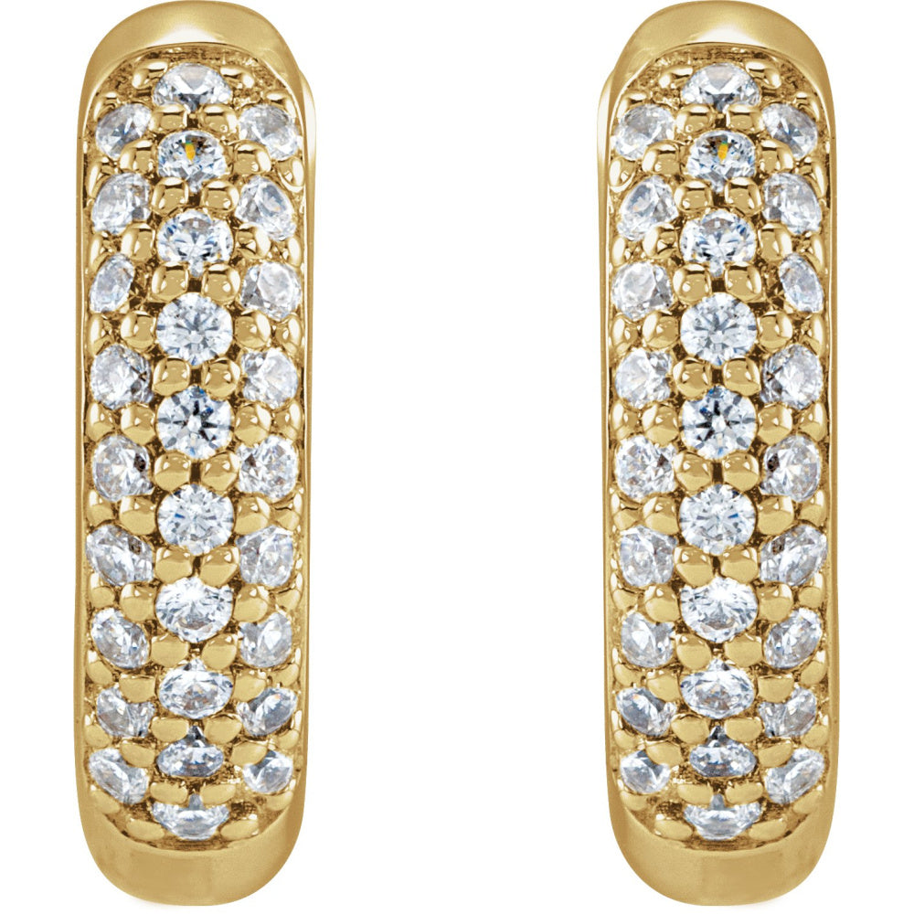 Lab-Grown Diamond Hoop Earrings